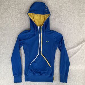Nike Hoodie Sweatshirt Womens Small Livestrong Blue Dri-Fit Half Zip